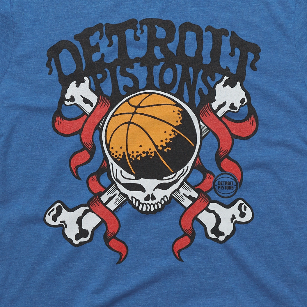 NBA x Grateful Dead x Pistons Skull