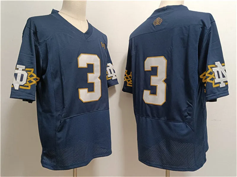 N.Dame Fighting Irish #3 Joe Montana Navy Limited Stitched Jersey College Jerseys