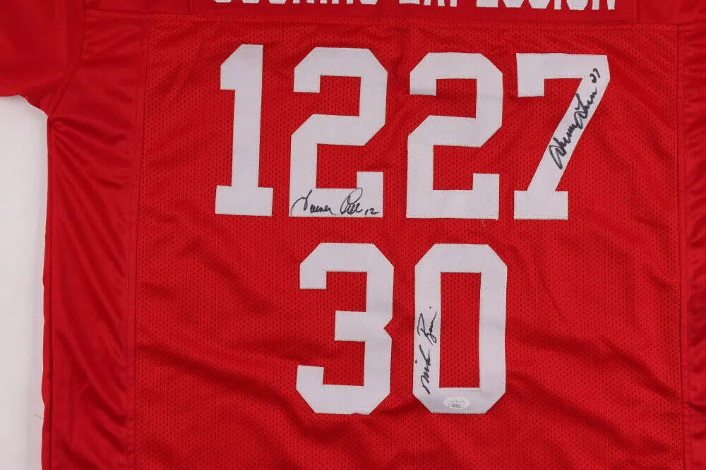 Nebraska Cornhuskers Mike Rozier, Irving Fryar & Turner Gill Signed Jersey  JSA