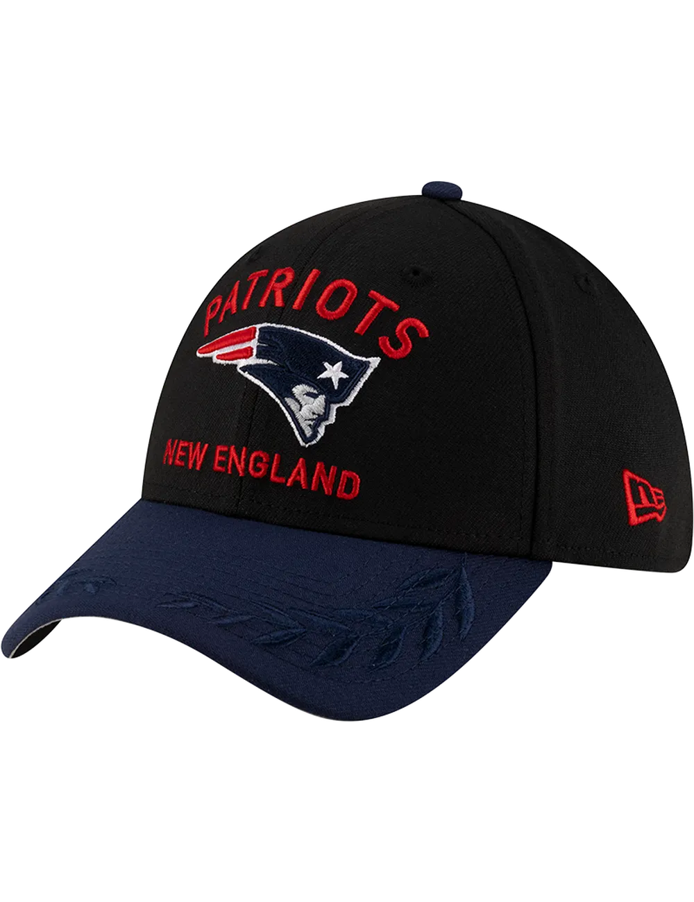 New England Patriots New Era NFL 25 Draft 39THIRTY Stretch-Fit Hat - Black