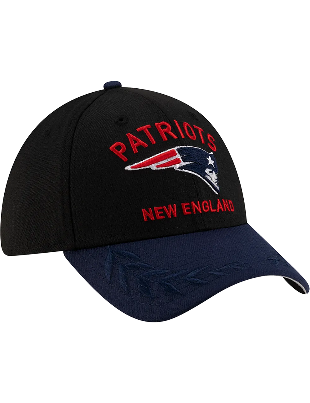 New England Patriots New Era NFL 25 Draft 39THIRTY Stretch-Fit Hat - Black