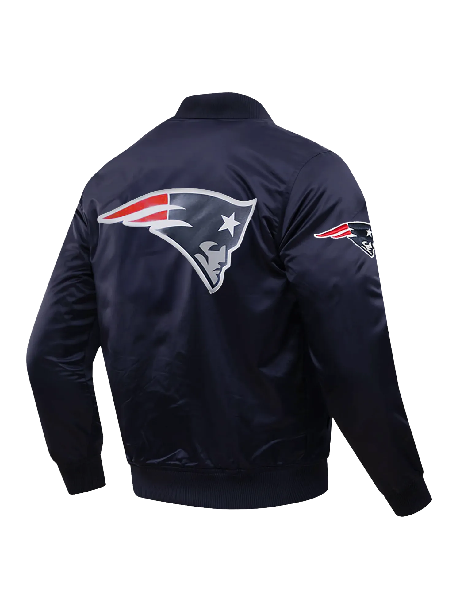 New England Patriots Pro Standard NFL Team Classic Satin Button Jacket - Navy