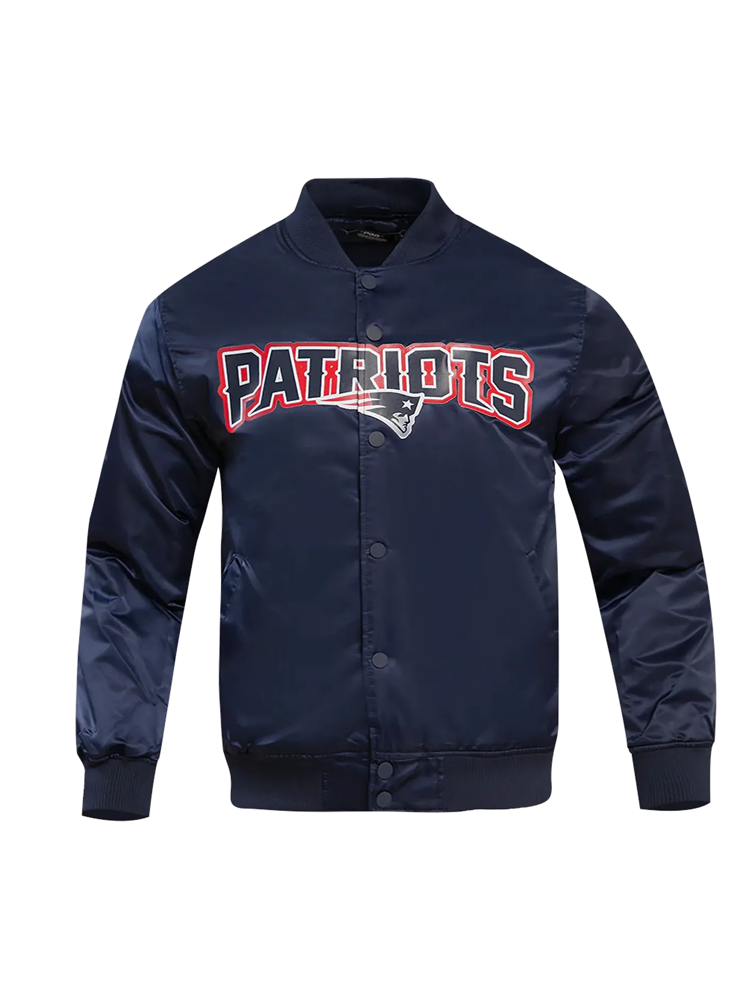 New England Patriots Pro Standard NFL Team Classic Satin Button Jacket - Navy