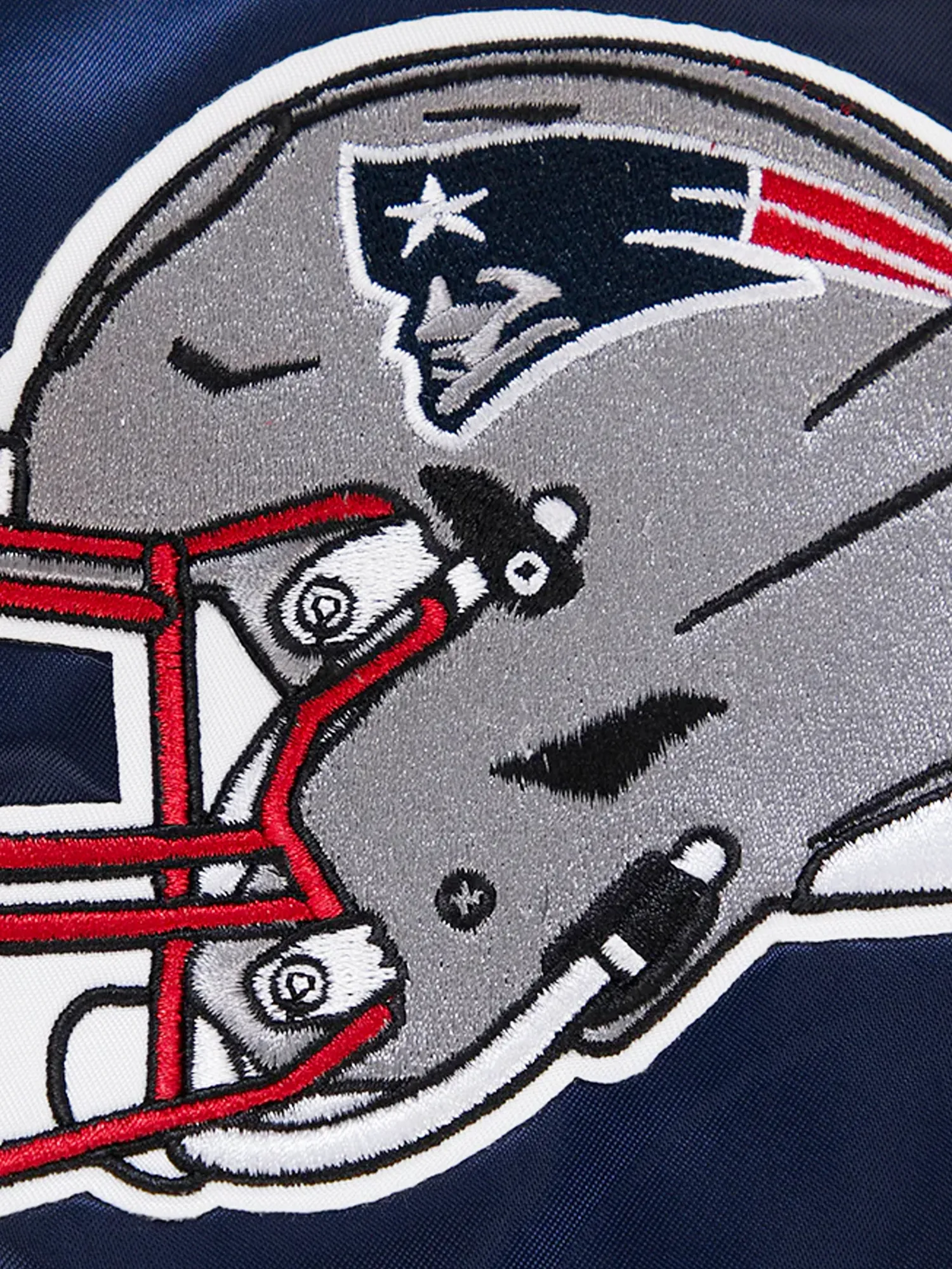 New England Patriots Pro Standard NFL Team Classic Satin Button Jacket - Navy