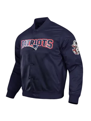 New England Patriots Pro Standard NFL Team Classic Satin Button Jacket - Navy