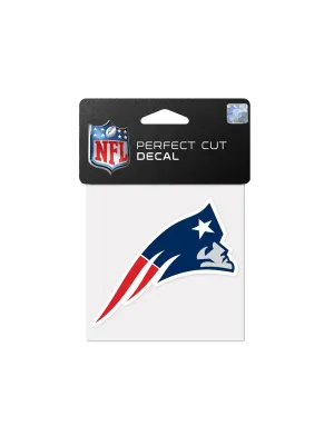 New England Patriots Wincraft NFL 4" x 4" Perfect Cut Decal