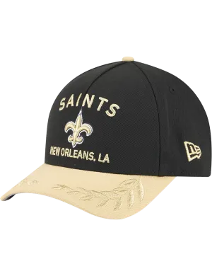 New Orleans Saints New Era NFL 25 Draft 9FORTY M-Crown Snapback Hat - Black
