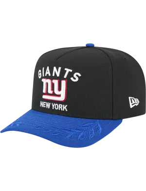 New York Giants New Era NFL 25 Draft Pre-Curved 9FIFTY A-Frame Snapback Hat - Black