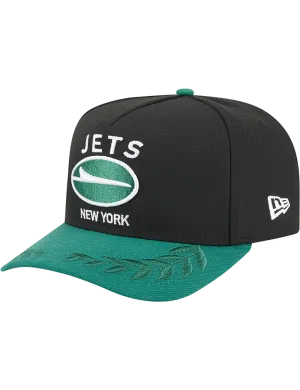 New York Jets New Era NFL 25 Draft Pre-Curved 9FIFTY A-Frame Snapback Hat - Black