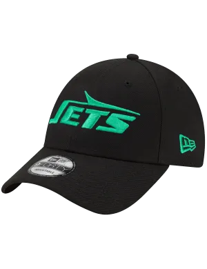 New York Jets New Era NFL Wordmark 9FORTY Snapback Hat - Black