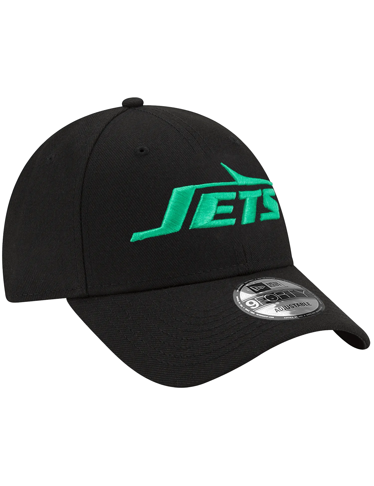 New York Jets New Era NFL Wordmark 9FORTY Snapback Hat - Black