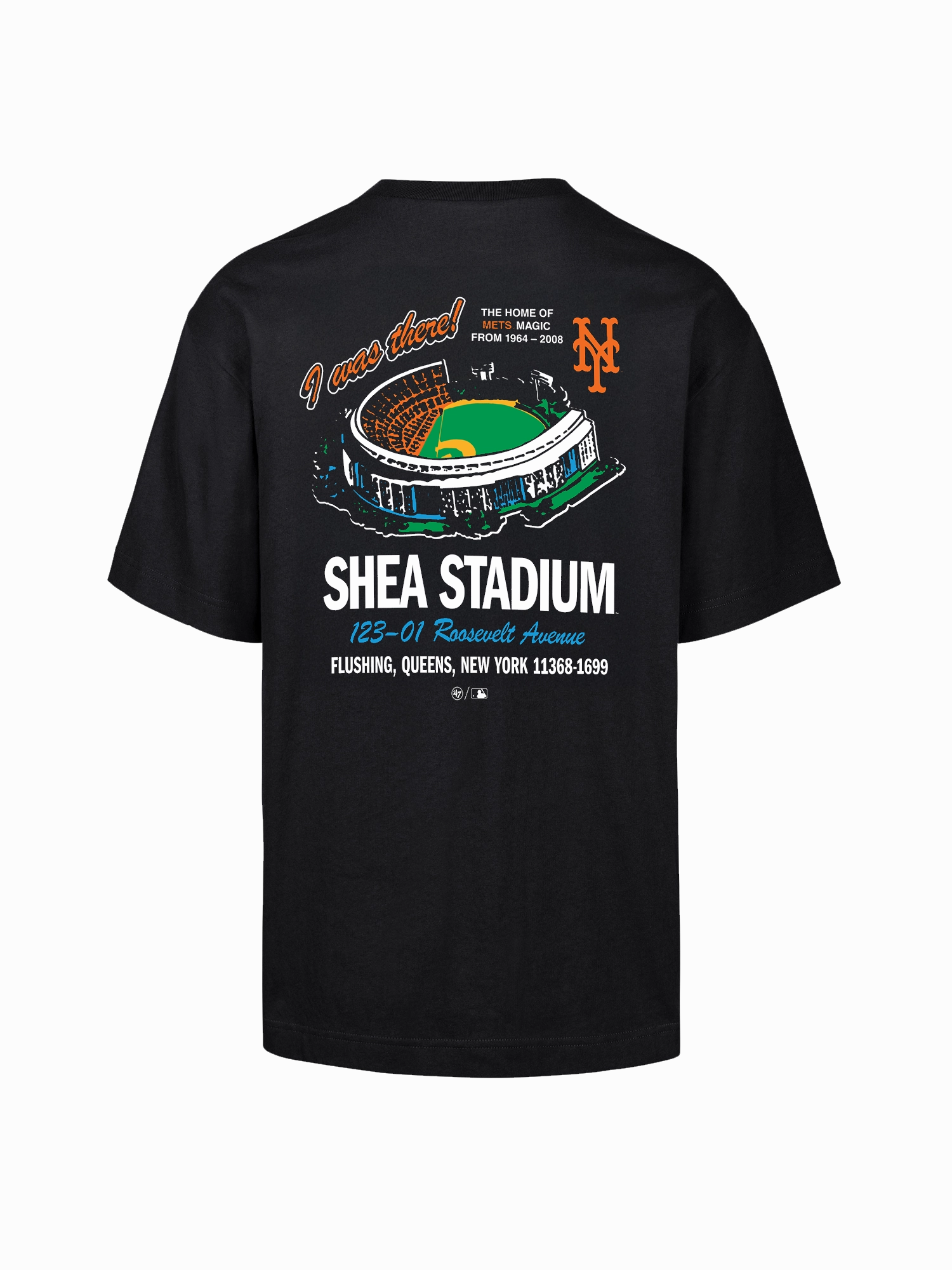 New York Mets '47 MLB Stadium Vintage Foundation T-Shirt - Black
