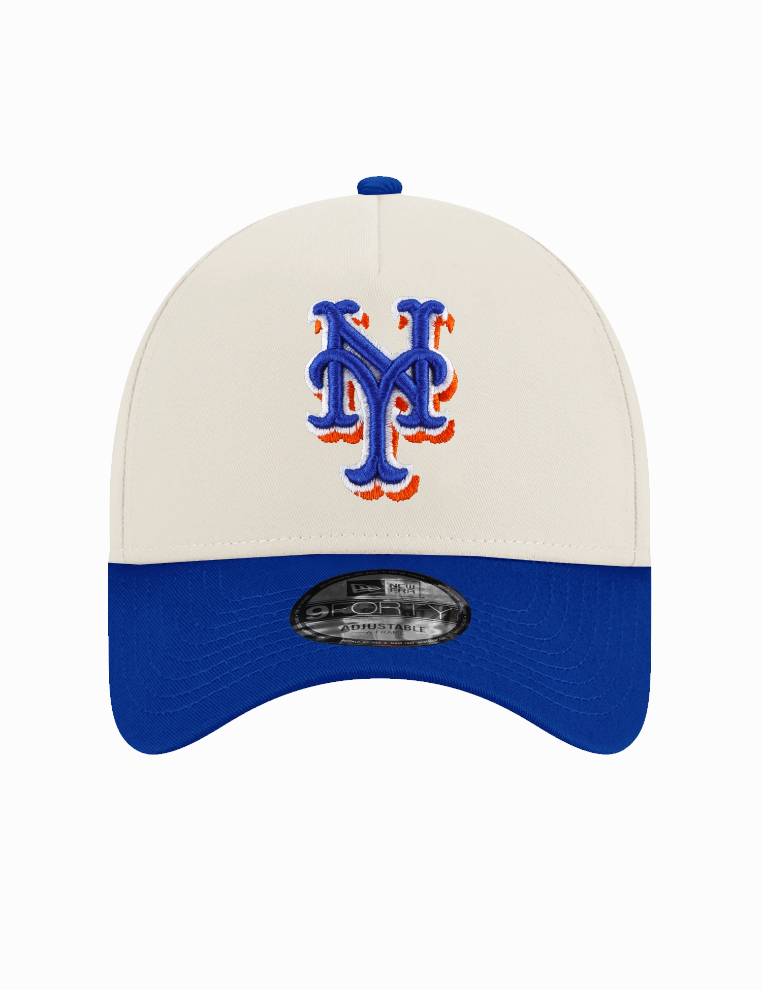 New York Mets New Era MLB 60th Ann 9FORTY A-Frame Snapback Hat - Chrome