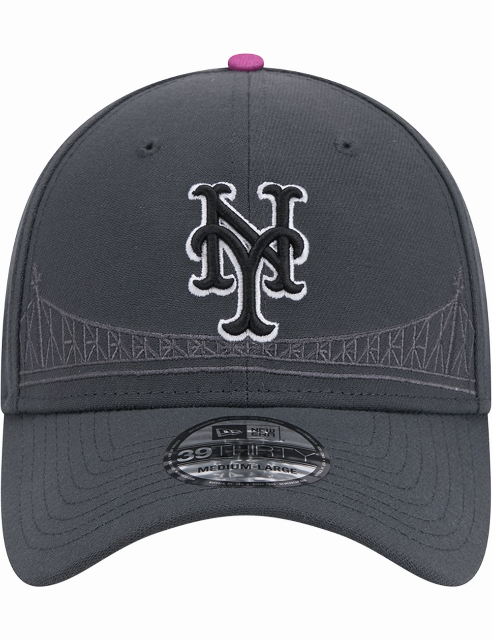 New York Mets New Era MLB City Connect 39THIRTY Stretch-Fit Hat - Graphite