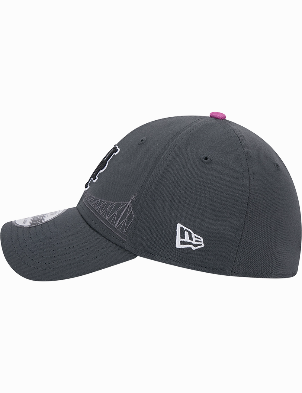 New York Mets New Era MLB City Connect 39THIRTY Stretch-Fit Hat - Graphite