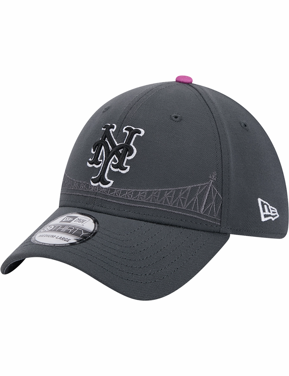 New York Mets New Era MLB City Connect 39THIRTY Stretch-Fit Hat - Graphite