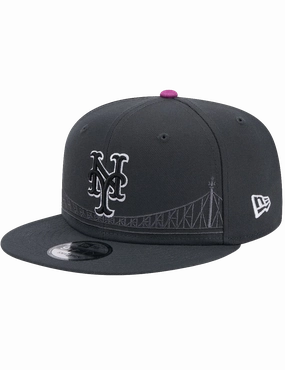 New York Mets New Era MLB City Connect 9FIFTY Snapback Hat - Graphite