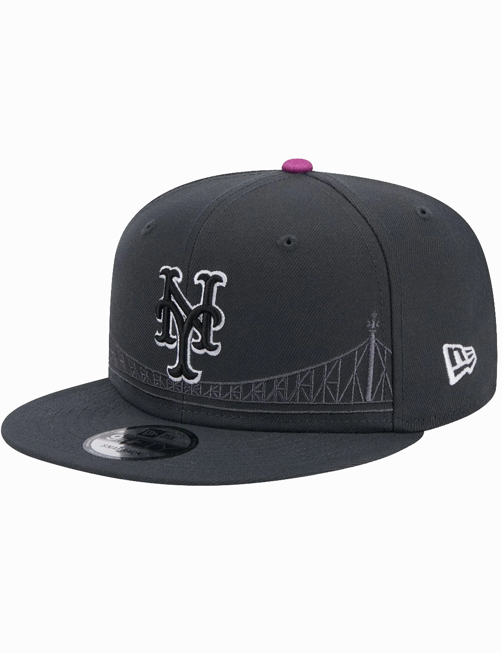 New York Mets New Era MLB City Connect 9FIFTY Snapback Hat - Graphite