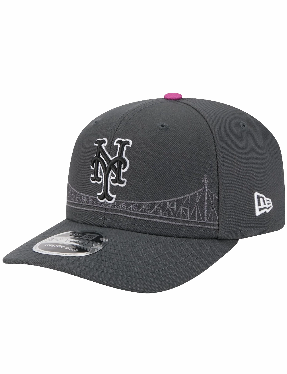 New York Mets New Era MLB City Connect 9SEVENTY Stretch Snapback Hat - Graphite