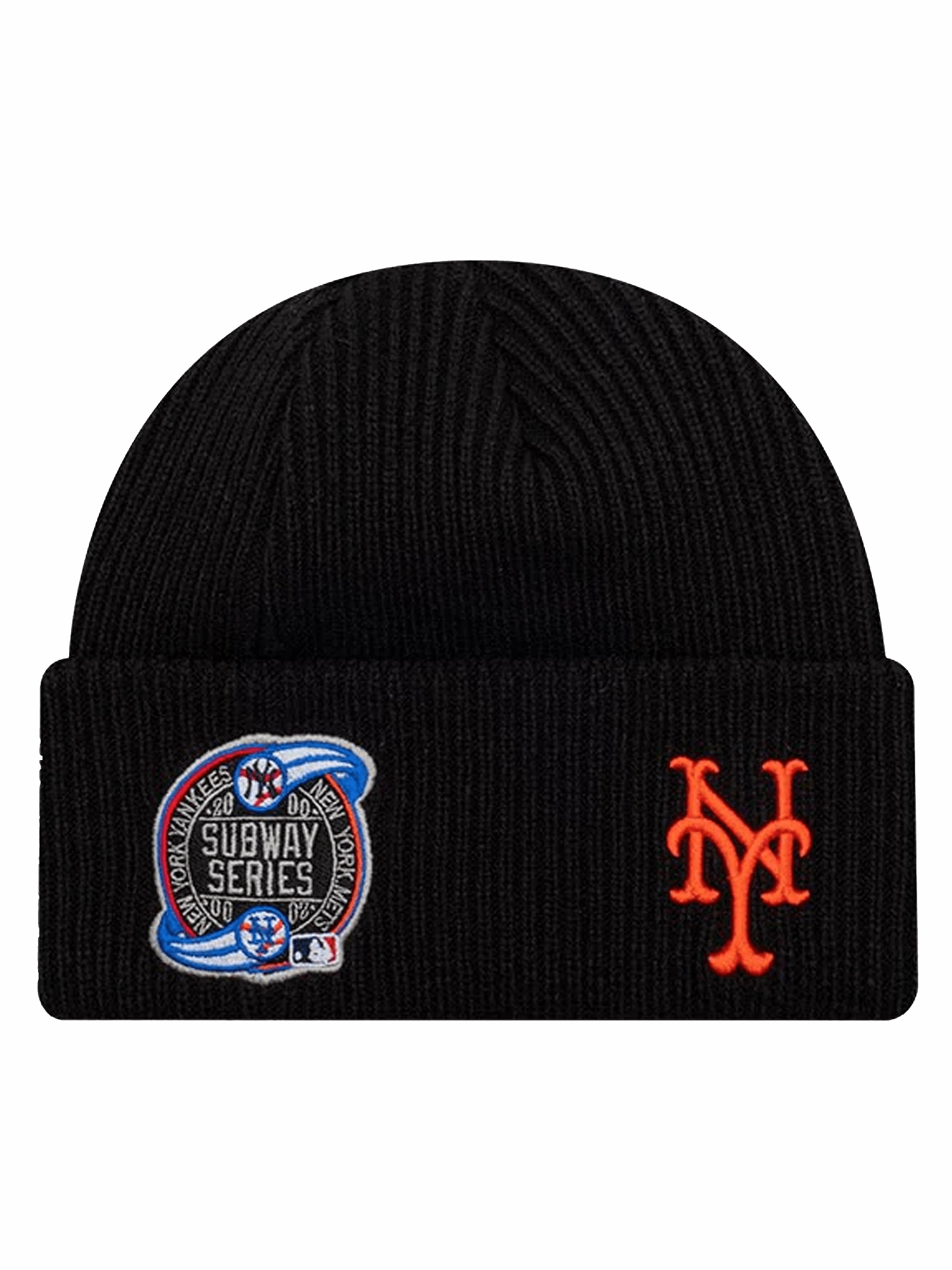 New York Mets New Era MLB Subway Series Knit Beanie - Black