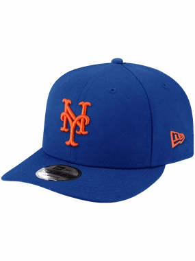 New York Mets New Era MLB Team Pre-Curved 9FIFTY Snapback Hat - Blue