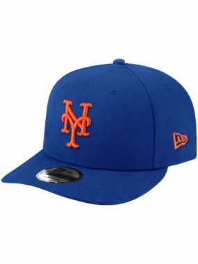 New York Mets New Era MLB Team Pre-Curved 9FIFTY Snapback Hat - Blue