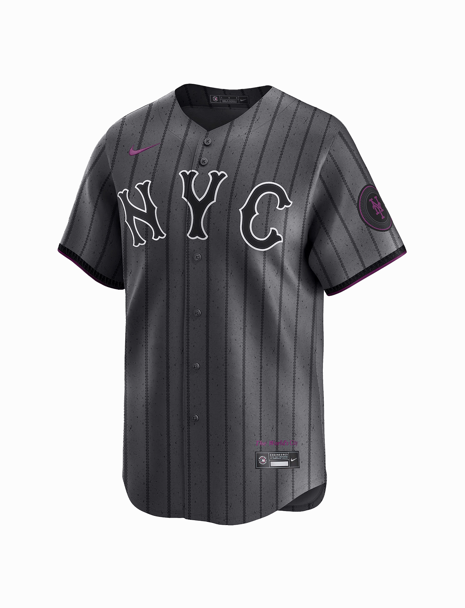 New York Mets Nike MLB City Connect Limited Jersey - Graphite