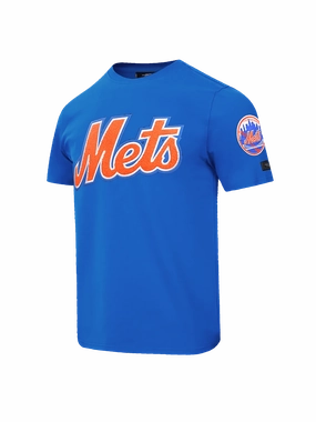 New York Mets Pro Standard MLB Team Chenille Flex T-Shirt - Blue