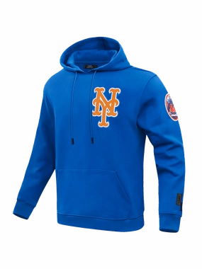 New York Mets Pro Standard MLB Team Chenille Hoodie Jumper  - Blue