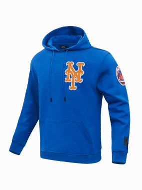 New York Mets Pro Standard MLB Team Chenille Hoodie Jumper  - Blue