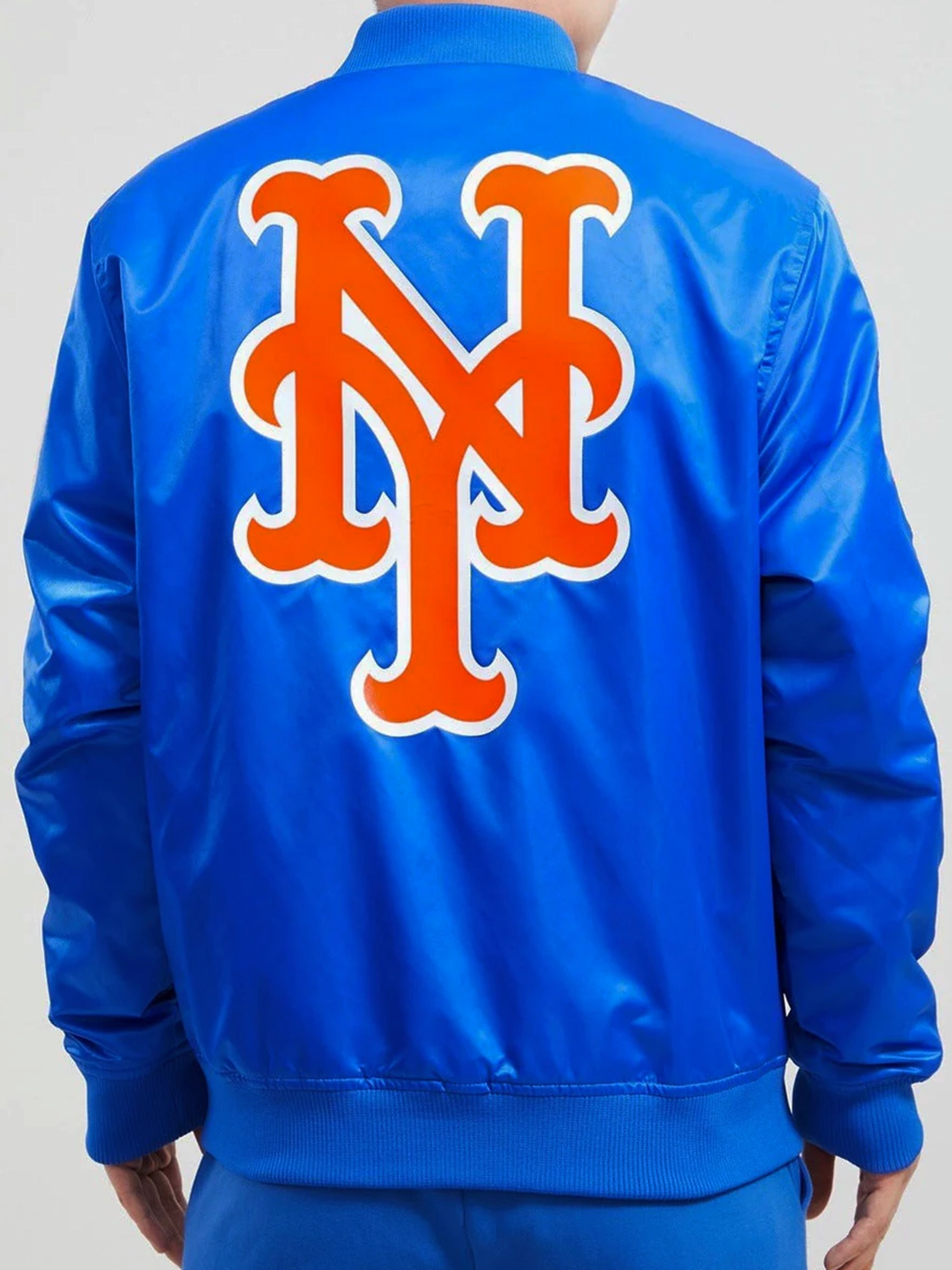 New York Mets Pro Standard MLB Team Classic Satin Button Jacket - Blue
