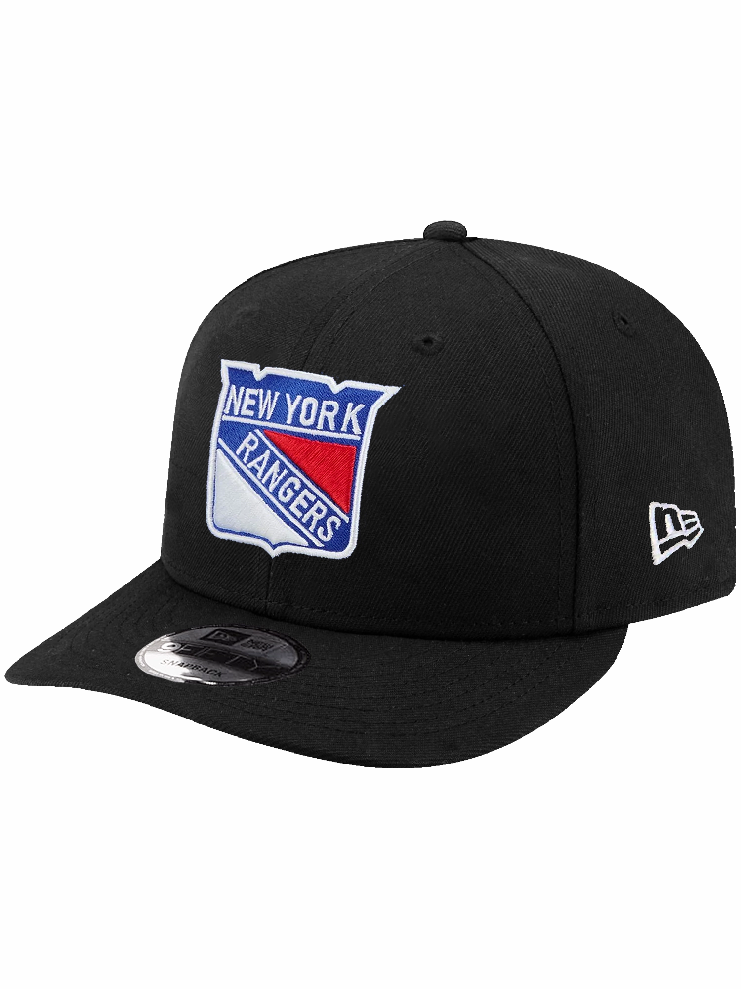 New York Rangers New Era NHL Team 9FIFTY Pre-Curved Snapback Hat - Black