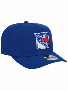 New York Rangers New Era NHL Team Pre-Curved 9FIFTY A-Frame Snapback Hat - Blue