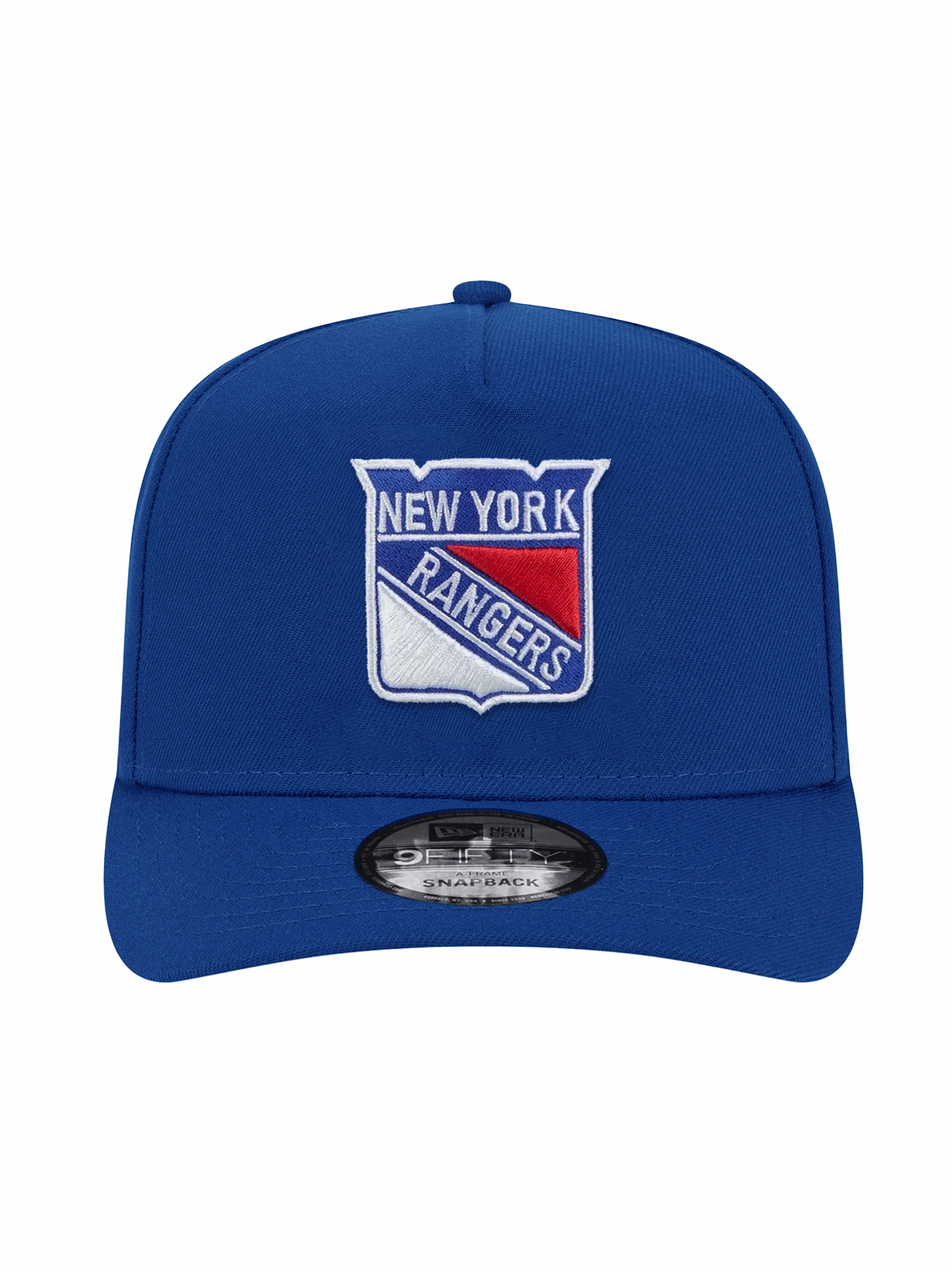 New York Rangers New Era NHL Team Pre-Curved 9FIFTY A-Frame Snapback Hat - Blue