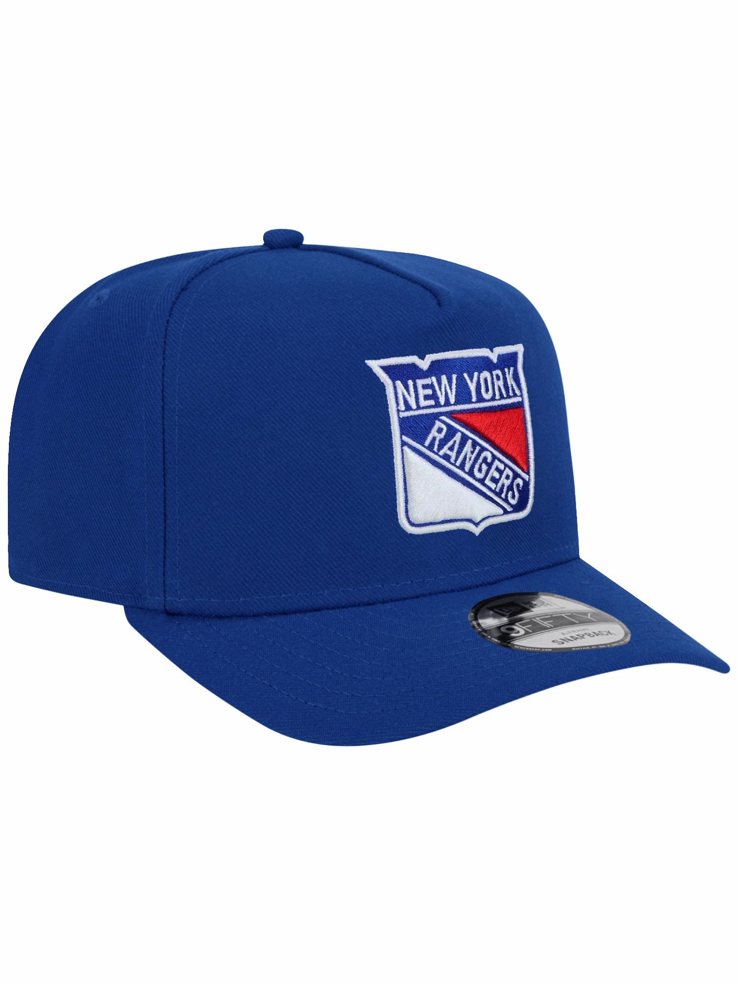 New York Rangers New Era NHL Team Pre-Curved 9FIFTY A-Frame Snapback Hat - Blue