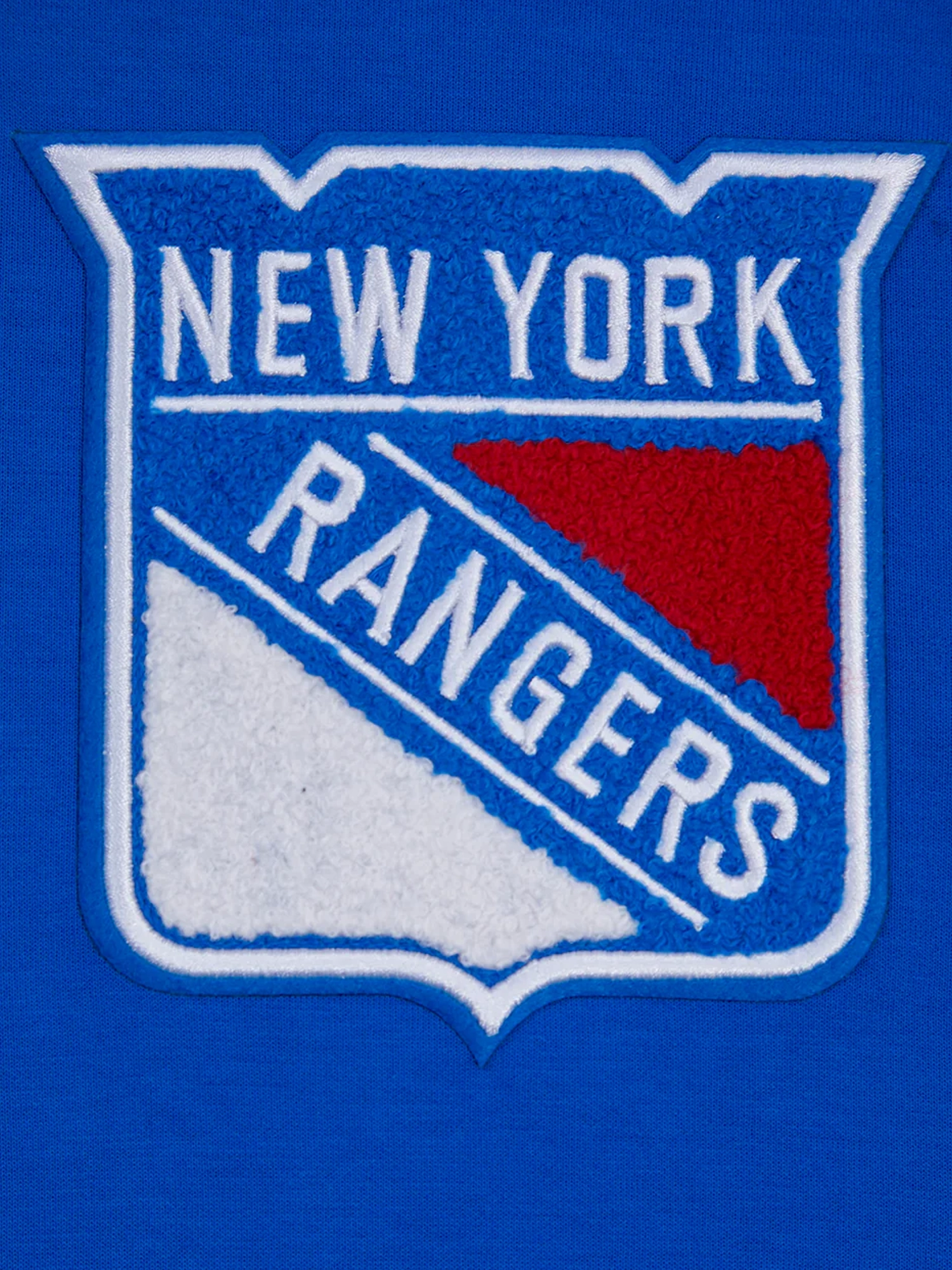 New York Rangers Pro Standard NHL Team Chenille Hoodie Jumper - Blue