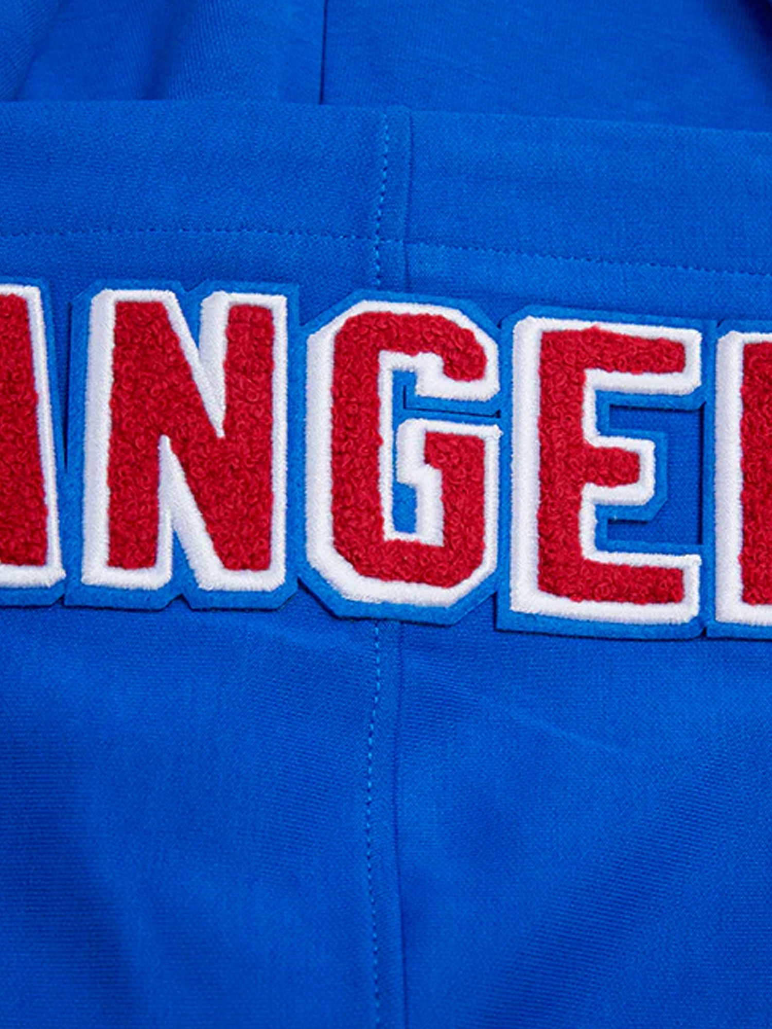New York Rangers Pro Standard NHL Team Chenille Hoodie Jumper - Blue