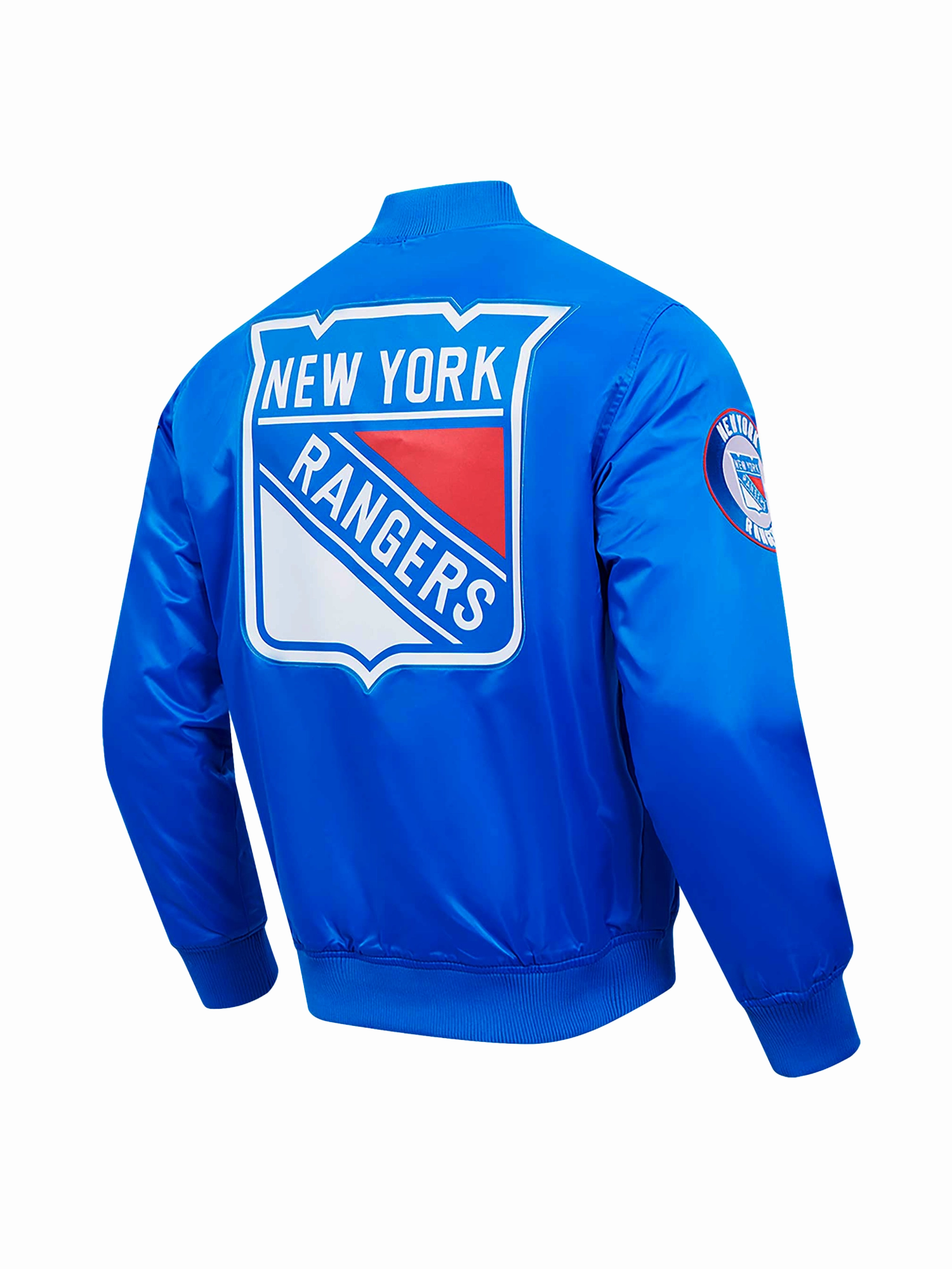 New York Rangers Pro Standard NHL Team Classic Satin Button Jacket - Blue