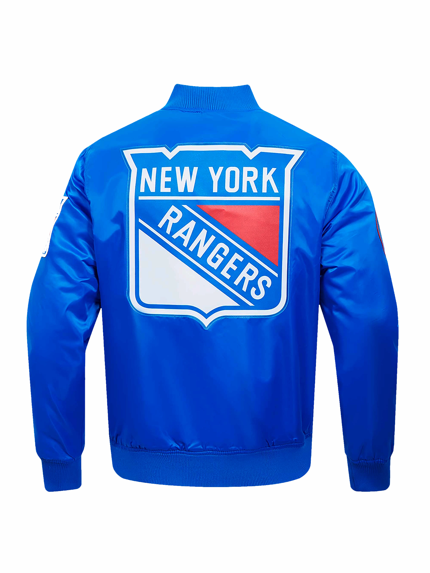 New York Rangers Pro Standard NHL Team Classic Satin Button Jacket - Blue