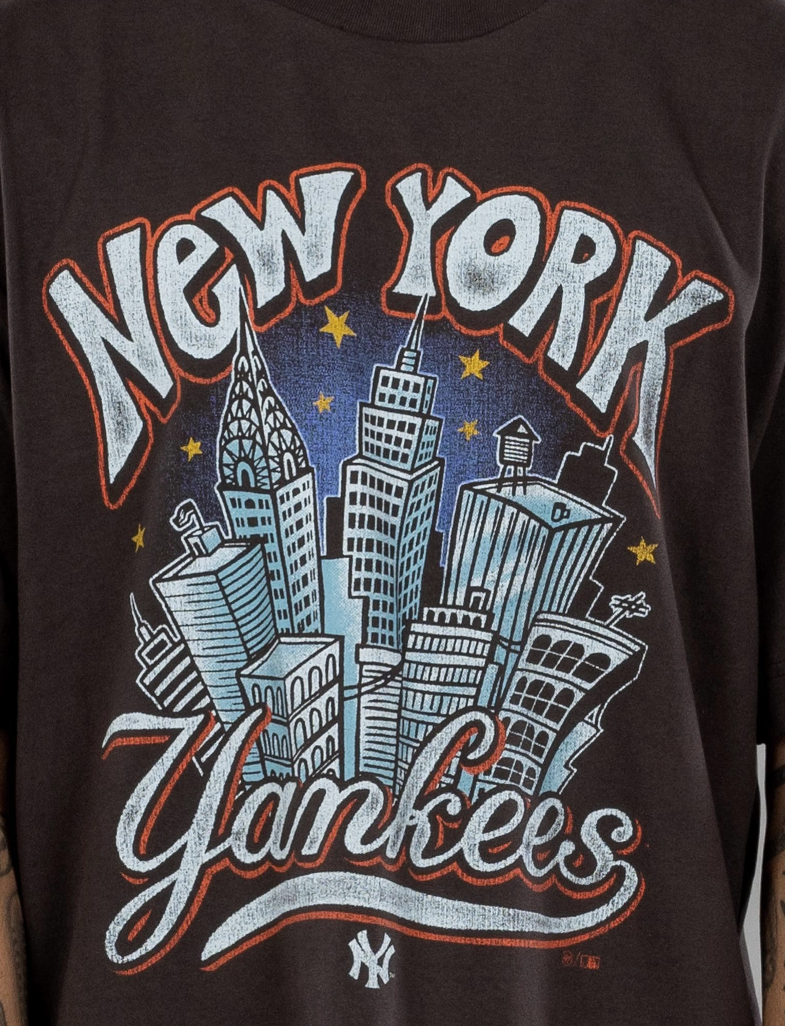 New York Yankees '47 MLB City Vintage Foundation T-Shirt - Carbonite