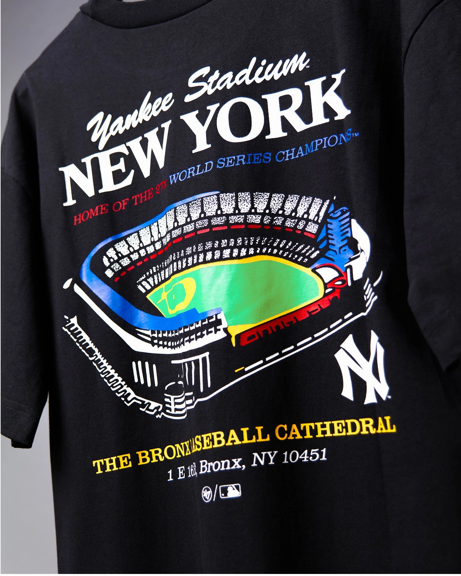 New York Yankees '47 MLB Stadium Vintage Foundation T-Shirt - Black