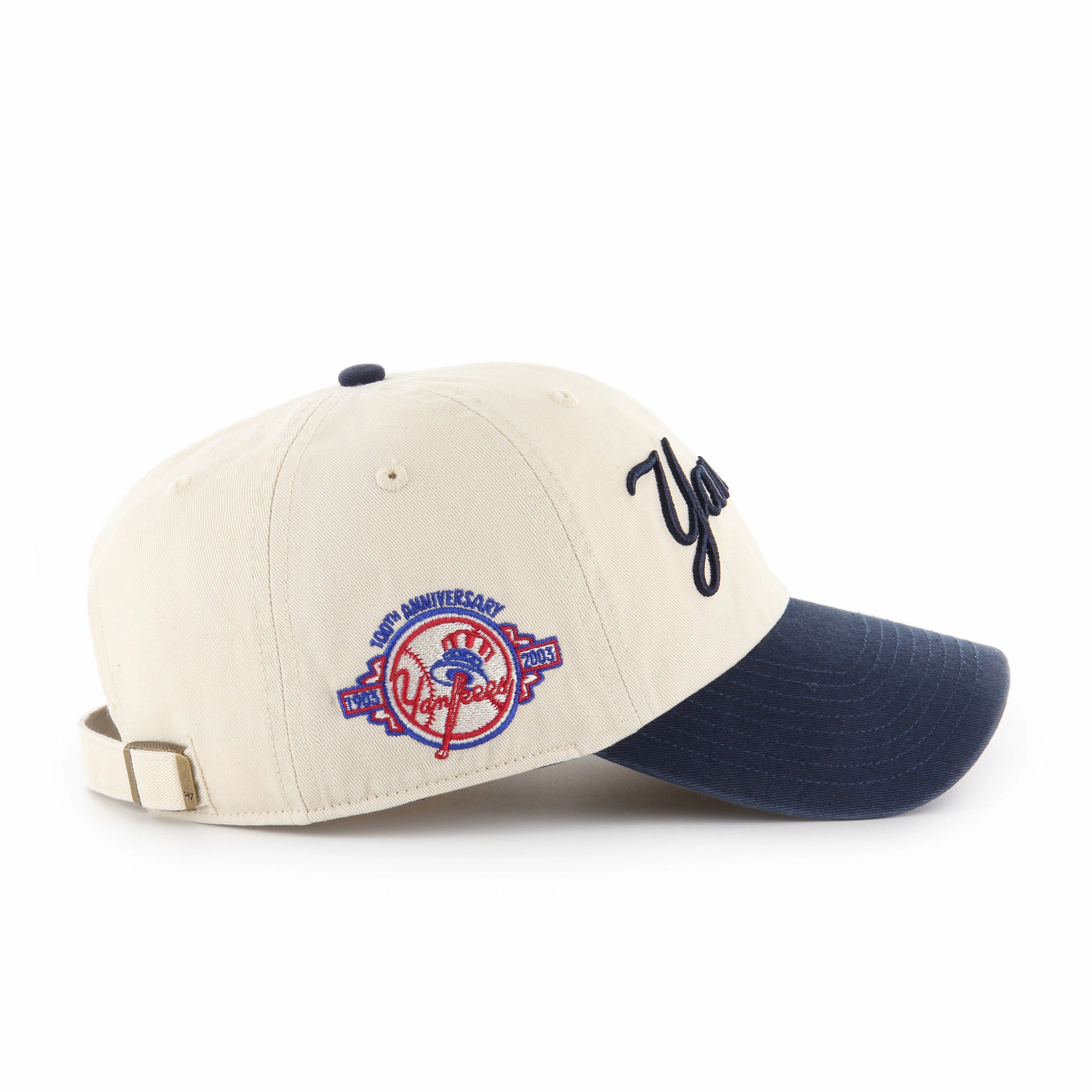 NEW YORK YANKEES COOPERSTOWN BALLPARK SCRIPT SHOT '47 CLEAN UP