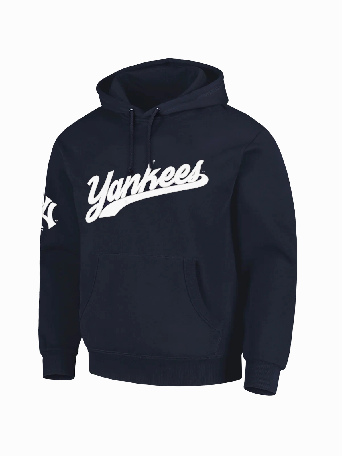 New York Yankees Majestic MLB Script Vintage Hoodie Jumper - Navy