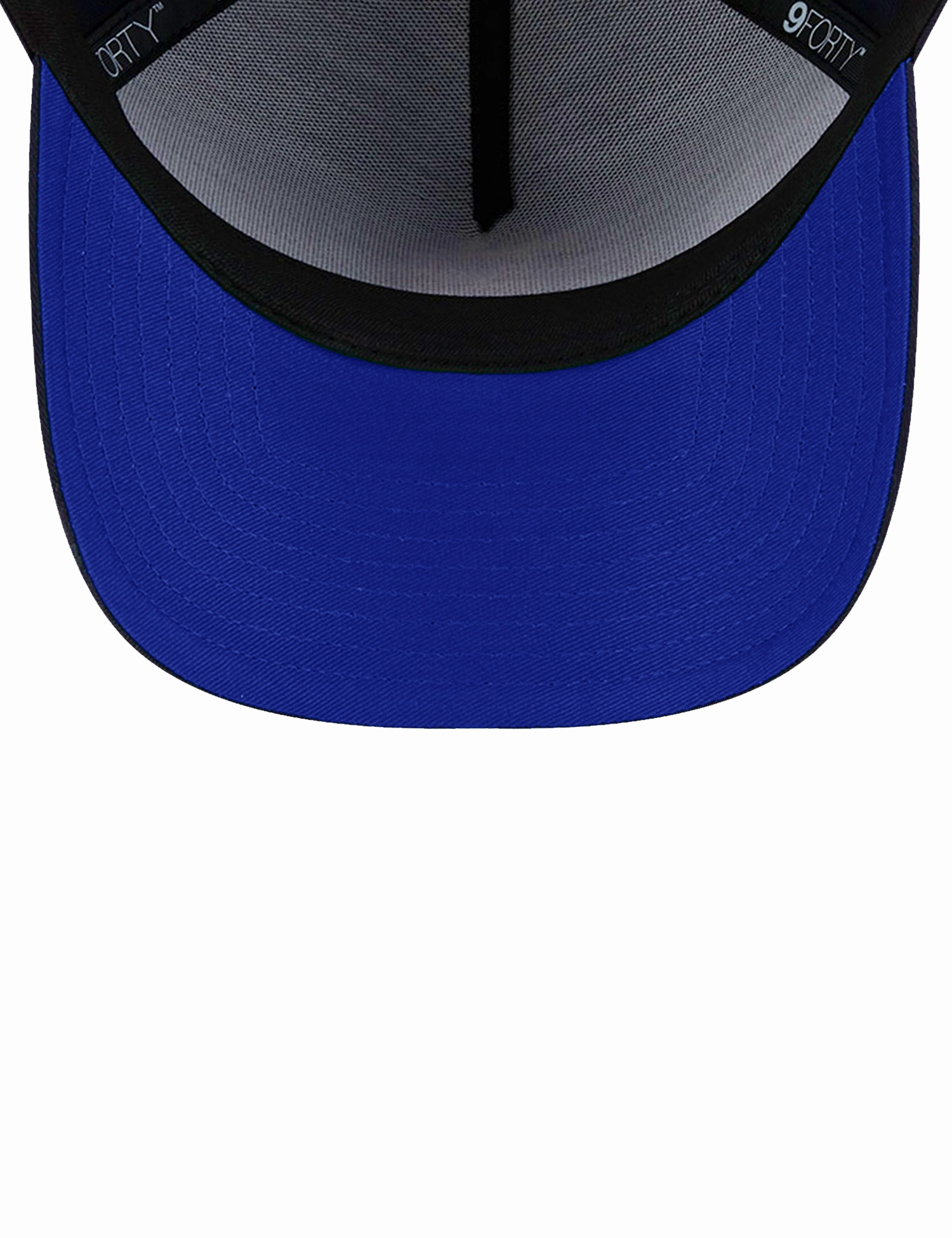 New York Yankees New Era MLB 9FORTY Royal Outline A-Frame Snapback Hat - Black