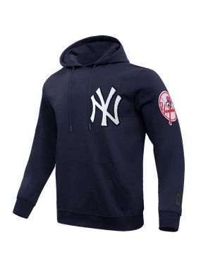 New York Yankees Pro Standard MLB Team Chenille Hoodie Jumper  - Navy