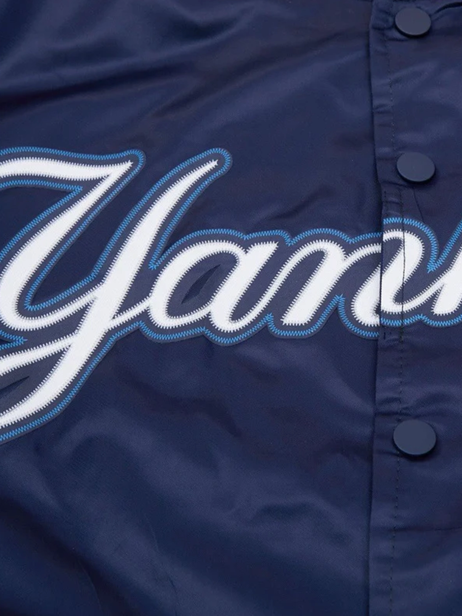 New York Yankees Pro Standard MLB Team Classic Satin Button Jacket - Navy