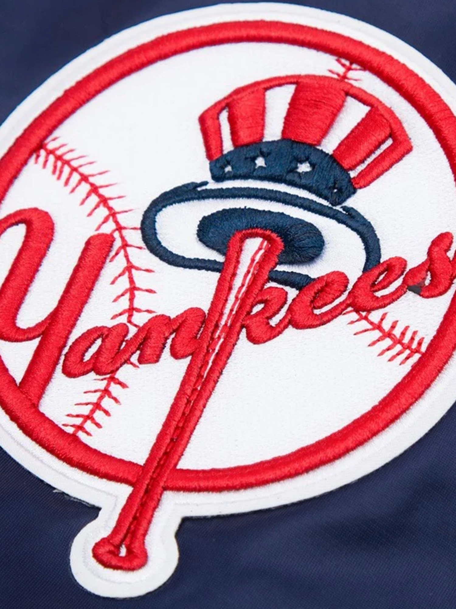 New York Yankees Pro Standard MLB Team Classic Satin Button Jacket - Navy