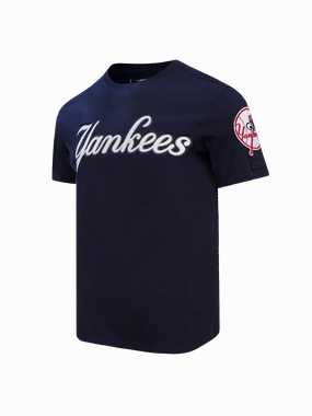 New York Yankees Pro Standard MLB Team Tackle Twill Flex T-Shirt - Navy