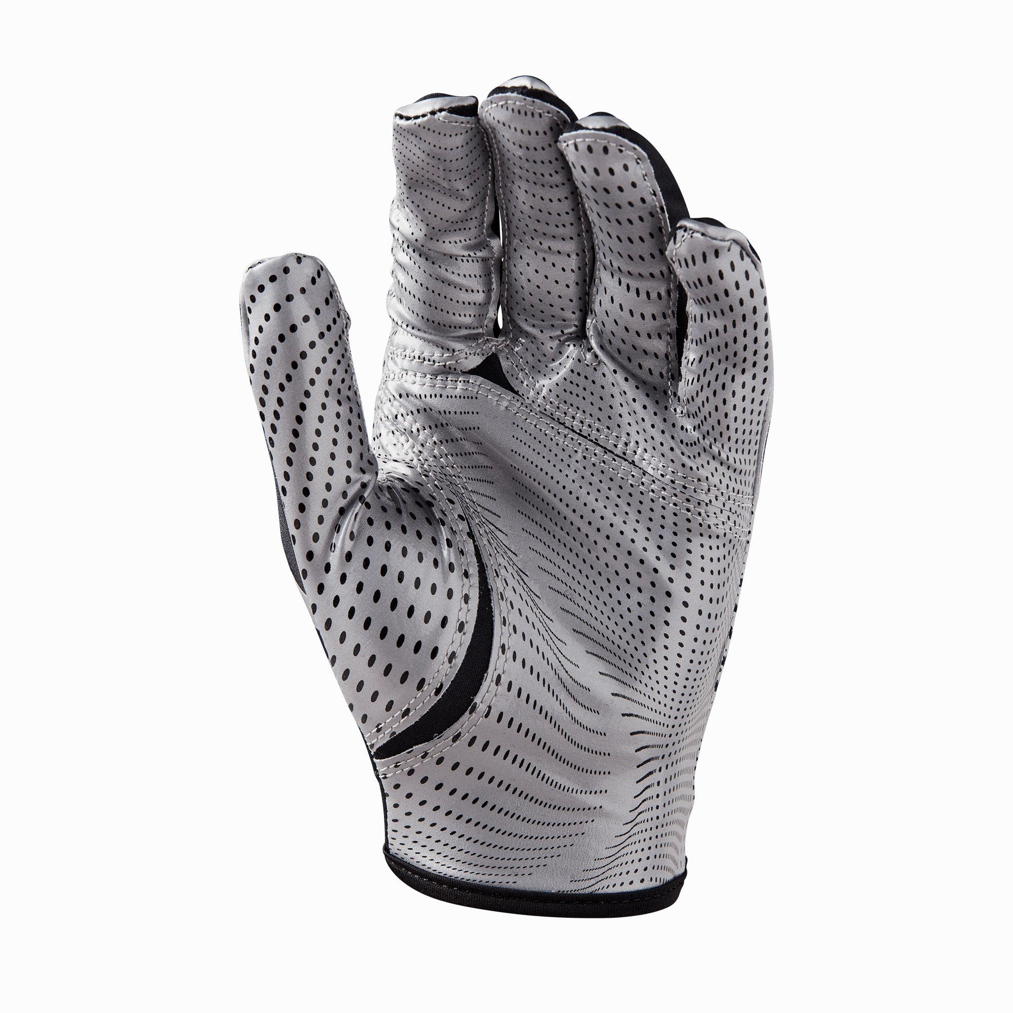 NFL Shield Wilson Stretch Fit Adult Receiver Gloves - Black/Silver
