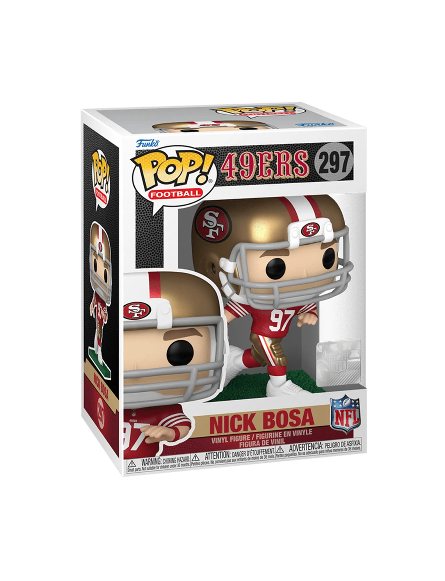 Nick Bosa San Francisco 49ers Funko NFL Pop Vinyl Figure - 297